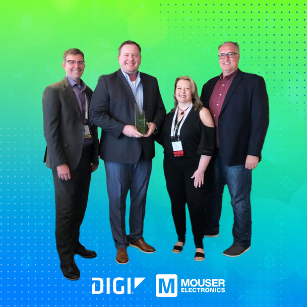 Mouser remporte le prix du meilleur distributeur NPI décerné par Digi International